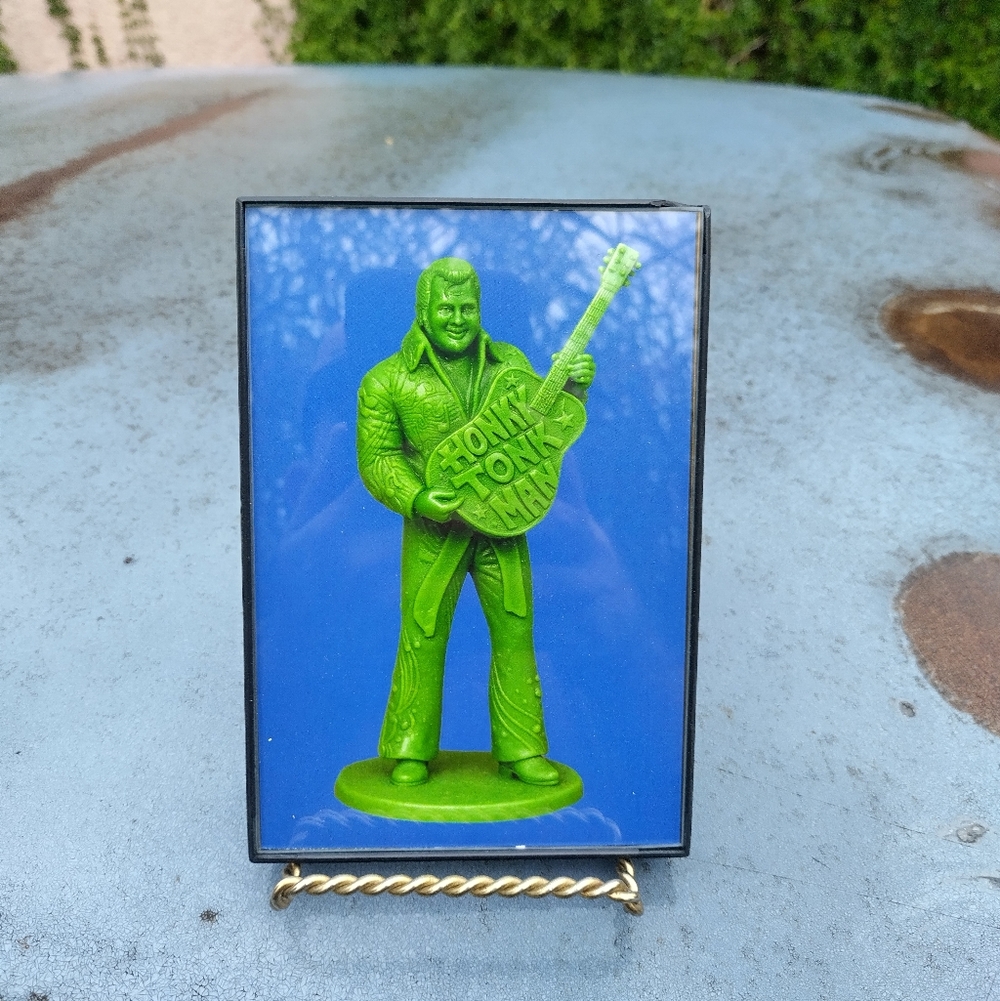 Honky Tonk Man Retro WWF Wrestling Plastic Army Man Framed Art Print